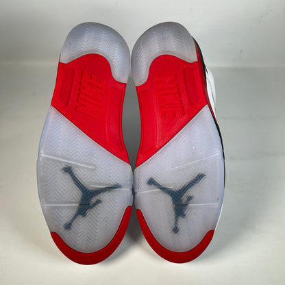Jordan 5 Fire Red Black Tongue (2025) Size 9.5 USED s22355