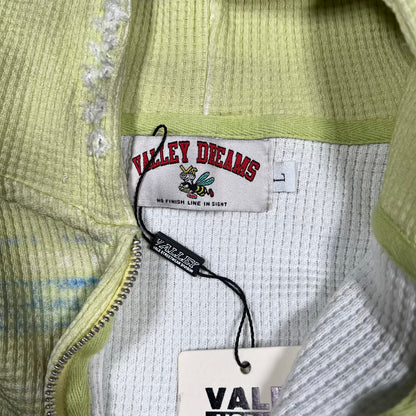 Vale Glitch Thermal Zip Up Hoodie Size Large NEW x18509