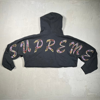 Supreme Beaded Hoodie Black (2022) Size Medium USED x18785