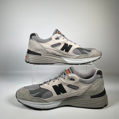 New Balance 991v2 Pelican Grey Orange (2024) Size 11.5 USED s18383