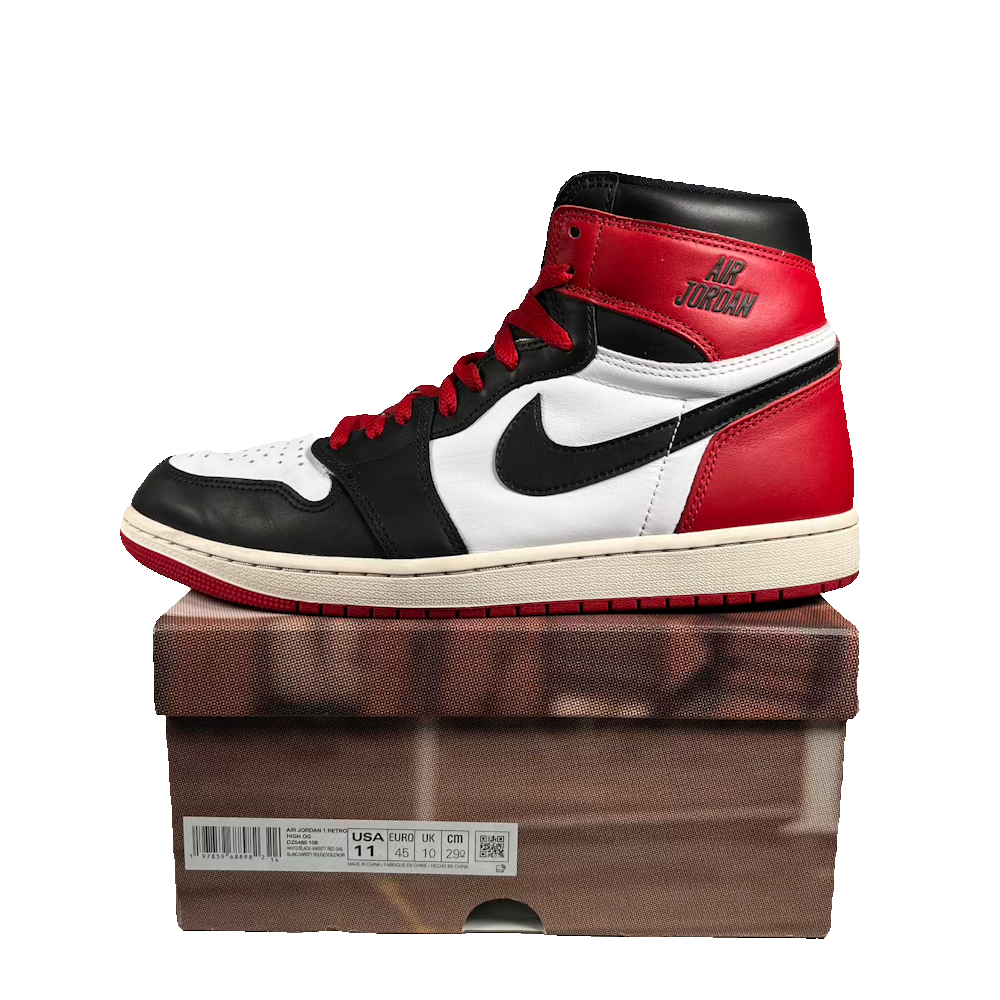 Jordan 1 High Black Toe Reimagined (2024) Size 11 USED s23846