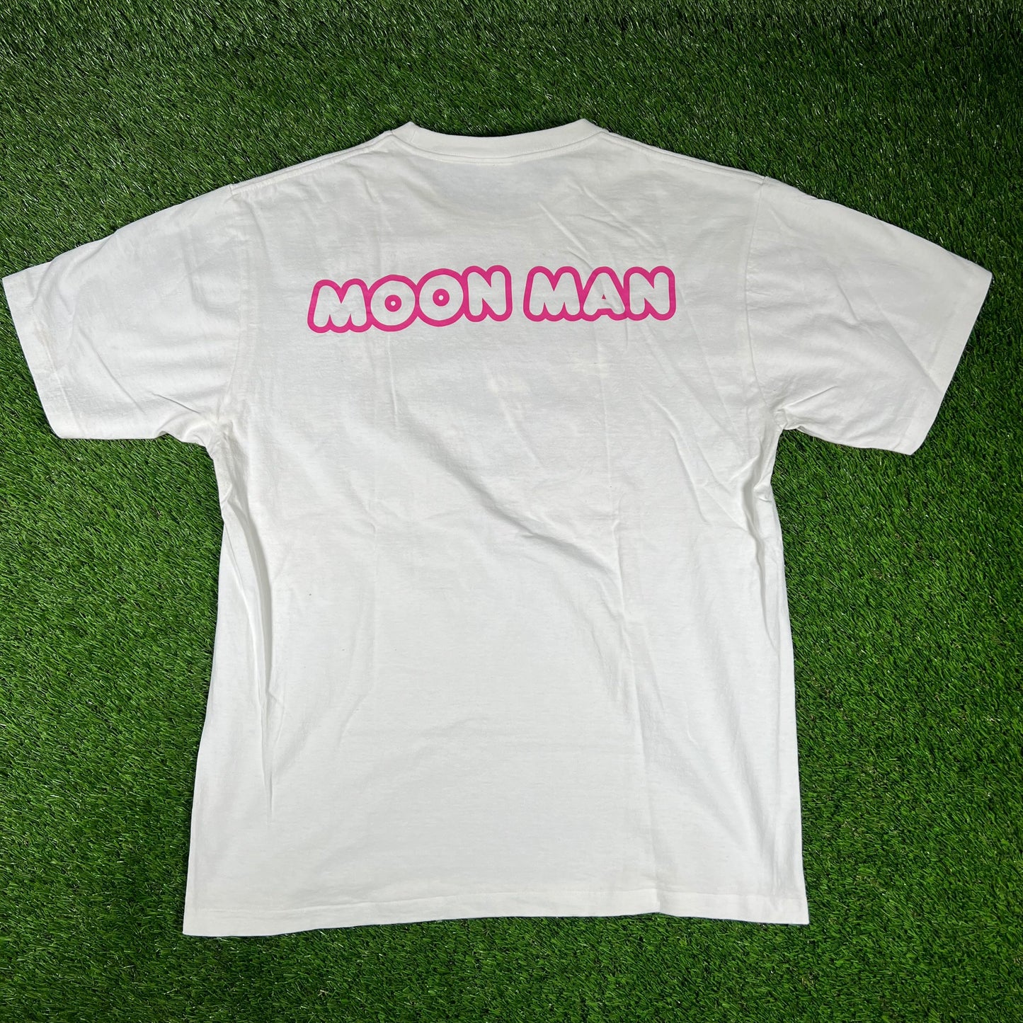 A Bathing Ape x Kid Cudi "Moon Man" White Tee Size XL USED x14501