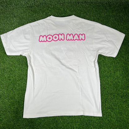 A Bathing Ape x Kid Cudi "Moon Man" White Tee Size XL USED x14501