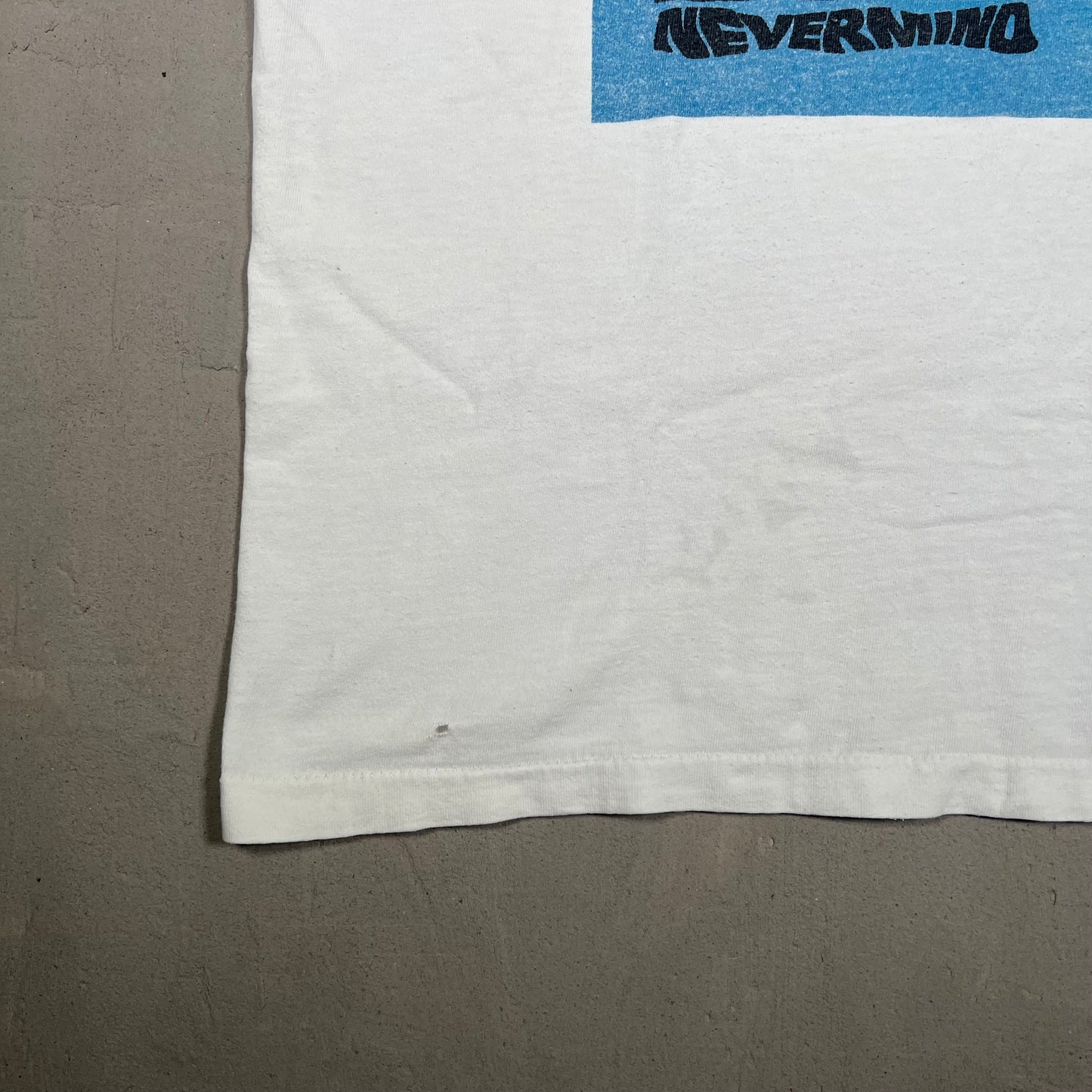 1992 Nirvana Nevermind Album Cover Giant Tag White Tee Size XL USED v19076