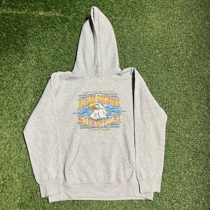 2024 Harley Davidson V Twin Morris Plains NJ Grey Hoodie Size Large USED v16283