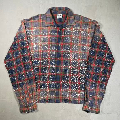 Vale Heavy Rhinestone Flannel Button Up Size XXL USED x18880