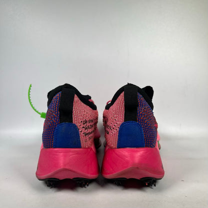 Nike Air Zoom Tempo Next% Flyknit Off-White Racer Blue Pink Glow (2021) Size 7.5 USED S23604