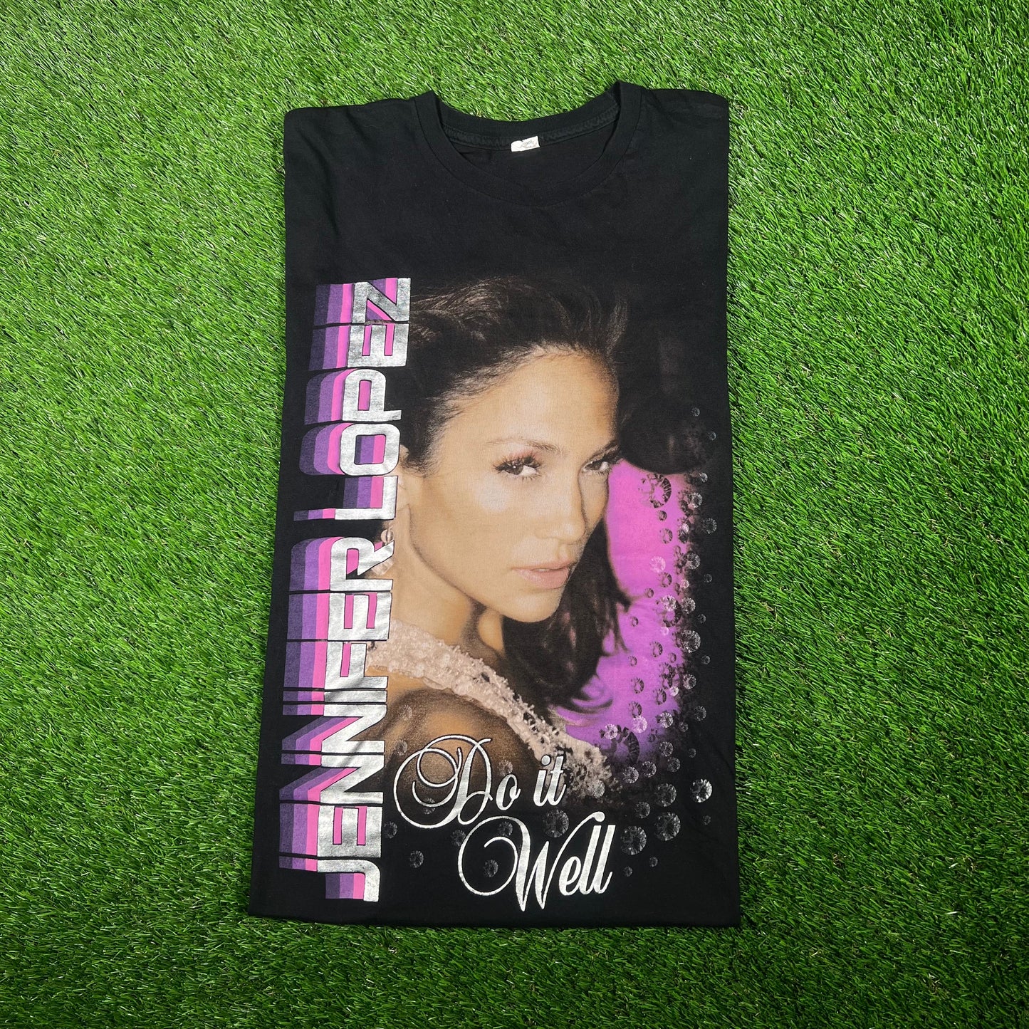 2007 Jennifer Lopez Do It Well Tour Black Tee Size Large USED v6468