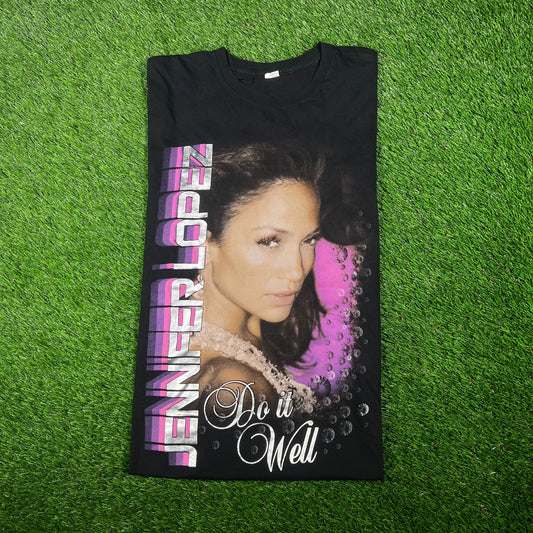 2007 Jennifer Lopez Do It Well Tour Black Tee Size Large USED v6468