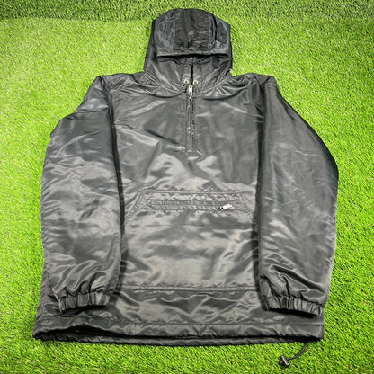 Supreme 2014 World Tour Satin Twill Black Jacket Size Large USED x14523