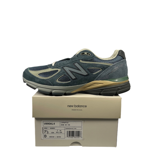 New Balance 990v4 MiUSA Auralee Blue (2024) Size 7.5 USED s18639