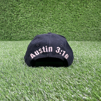 1990s Stone Cold Steven Austin WWF Black Snapback USED v18091