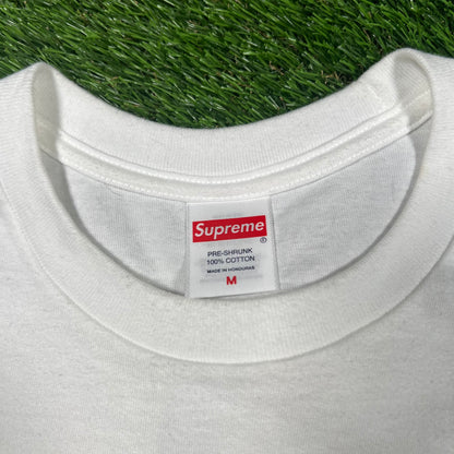 Supreme Playboi Carti White Tee Size Medium USED x14862