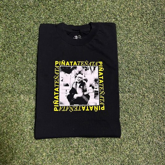Freddie Gibbs Pinata Square Logo Black Tee Size Large USED x13603