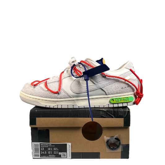 Nike Dunk Low Off White Lot 13 (2021) Size 13 USED s21903