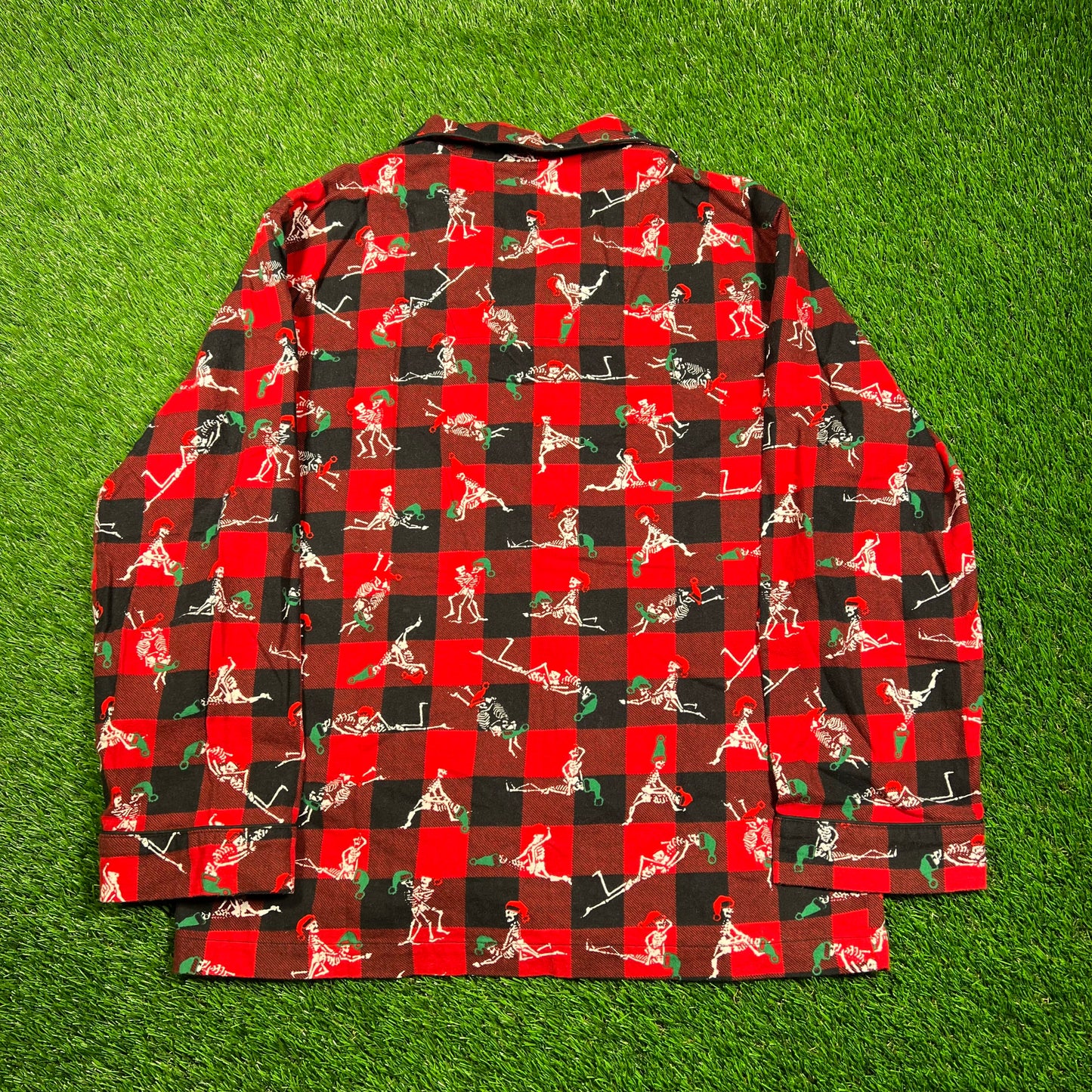 Supreme Hanes Red Holiday Pajama Shirt (2025) Size Medium USED x16733