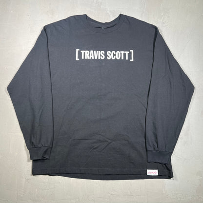 Travis Scott Diamond Supply Black Longsleeve Size XXL USED x15423