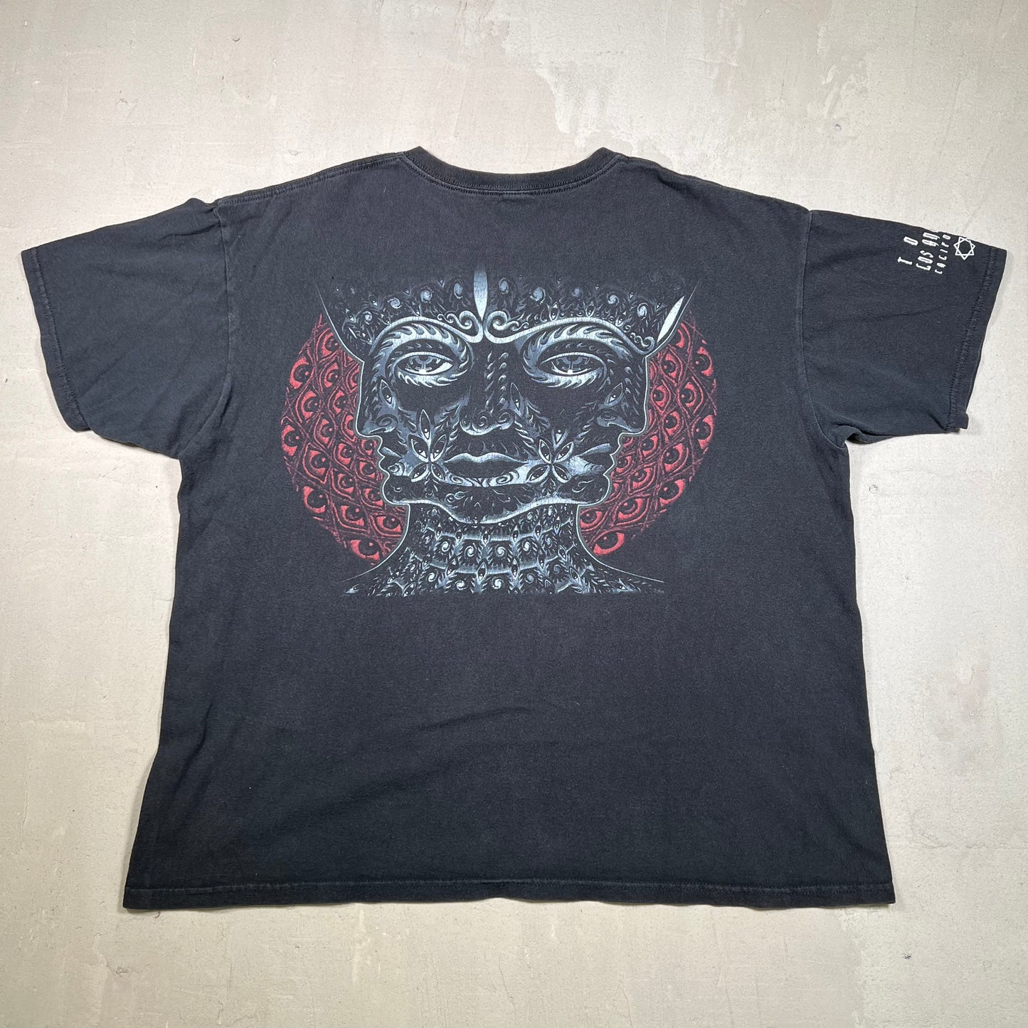 2006 Tool Black Red Alex Grey LA Black Tee Size XL USED v19017