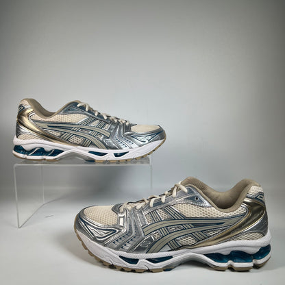 Asics Gel-Kayanio 14 Cream Pure Silver Champagne (2021) Size 10 USED s22259