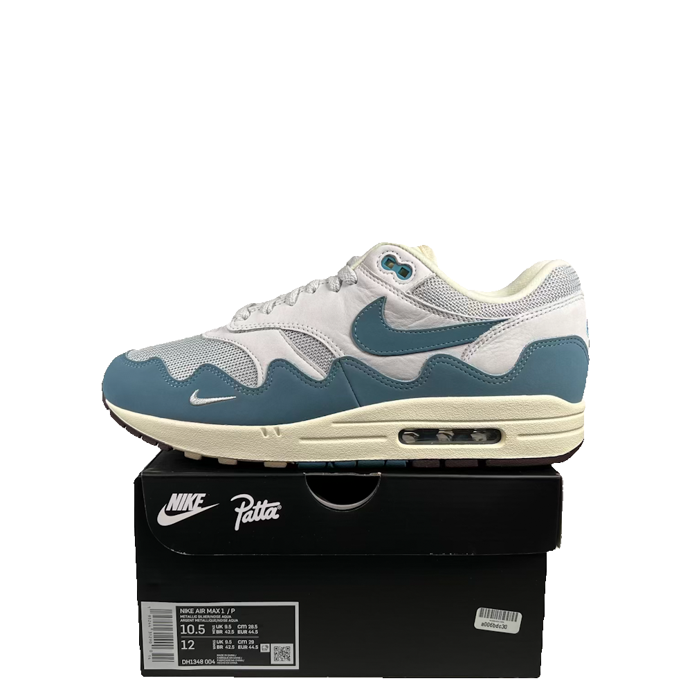 Nike Air Max 1 Patta Wave Noise Aqua (2021) Size 10.5 NEW s23806