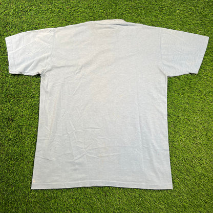1981 Thunderbolt A-10 Fighter Jet Blue Tee Size Large USED v18325