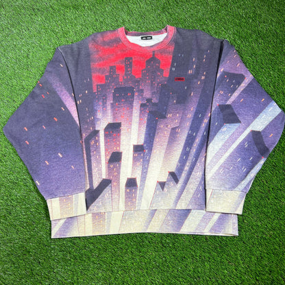 Kith x Batman Gotham City Crewneck Size Medium USED x14310