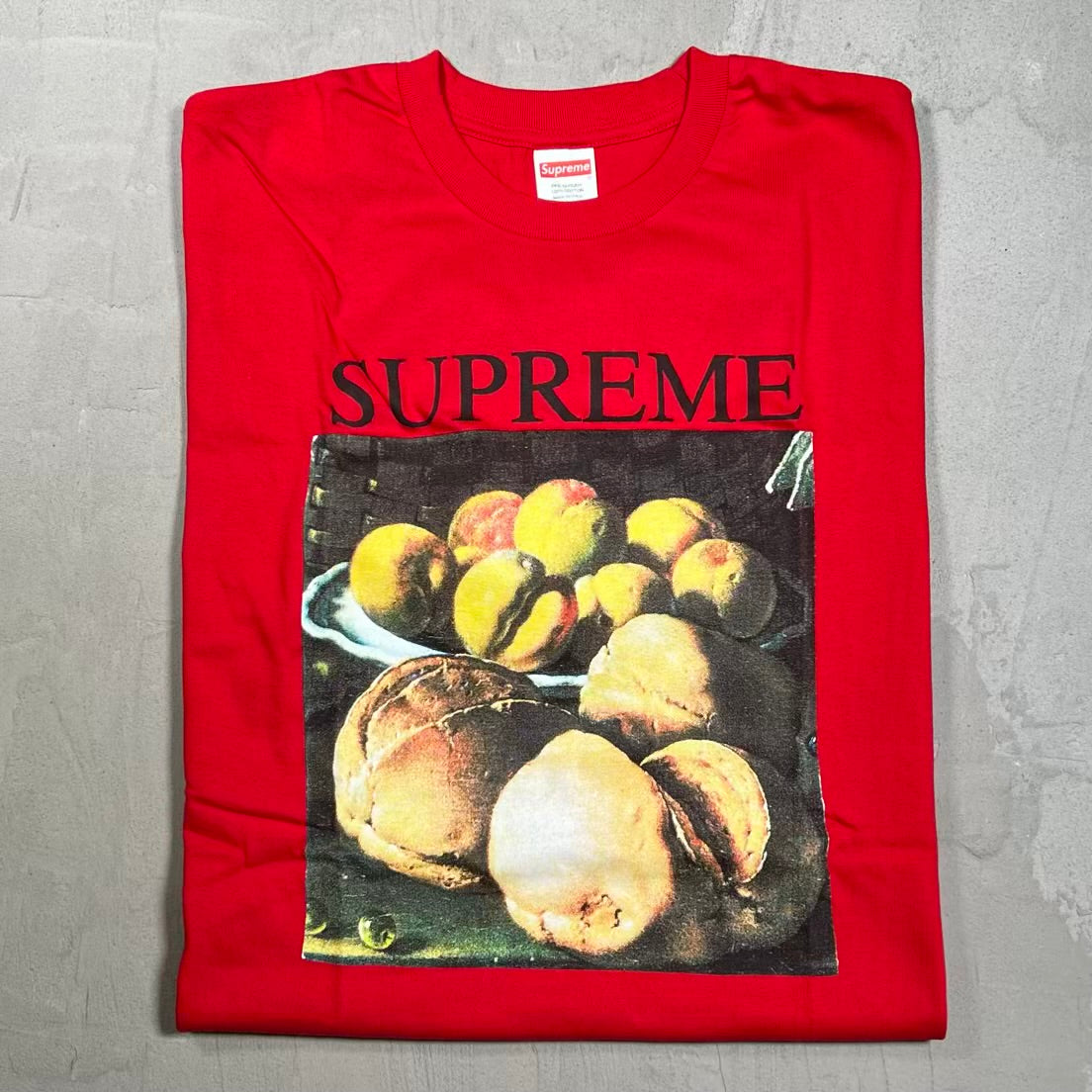 Supreme Still Life Red Tee (2018) Size Large NEW x2539