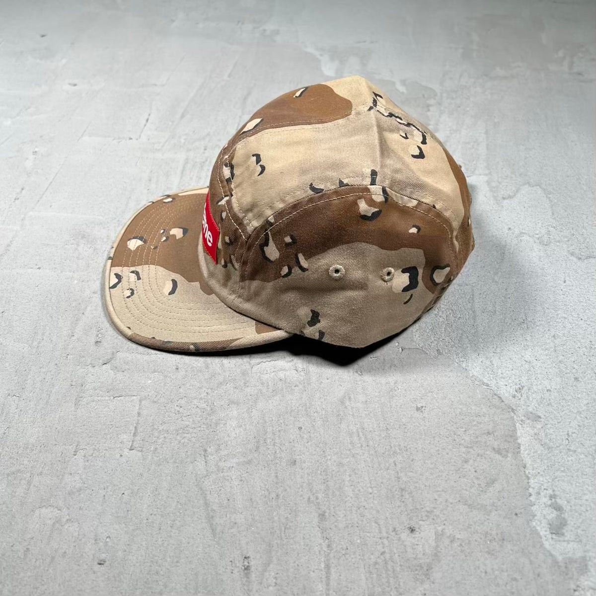 Supreme Camp Cap Desert Camo USED x18419