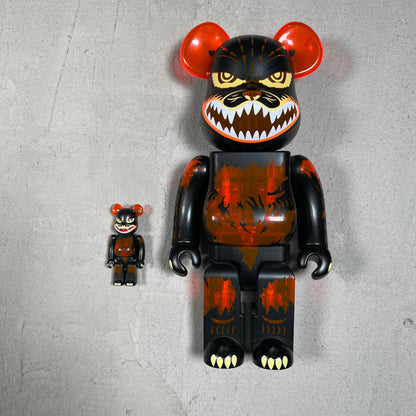 Medicom Toy Godzilla 100 and 400 Bearbricks NEW x17546