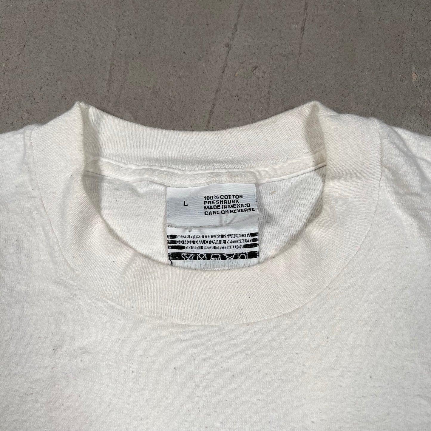 1997 W.B.C Heavyweight Championship Lewis Vs Golota White Tee Size Large USED v19525