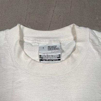 1997 W.B.C Heavyweight Championship Lewis Vs Golota White Tee Size Large USED v19525