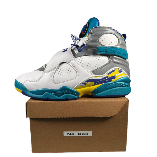 Jordan 8 White Aqua (2019) Size 8M/9.5W USED s18597