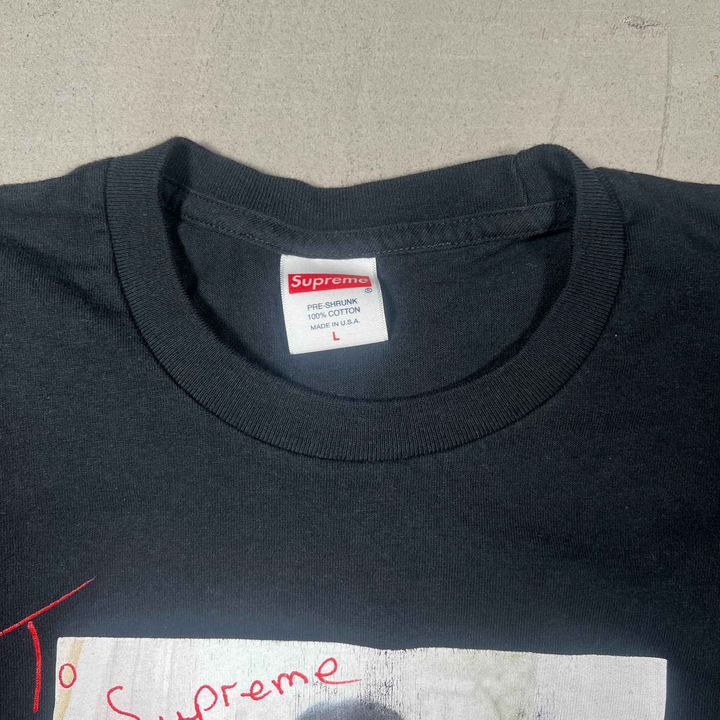Supreme Lil Kim Photo Black Tee Size Large USED x17318