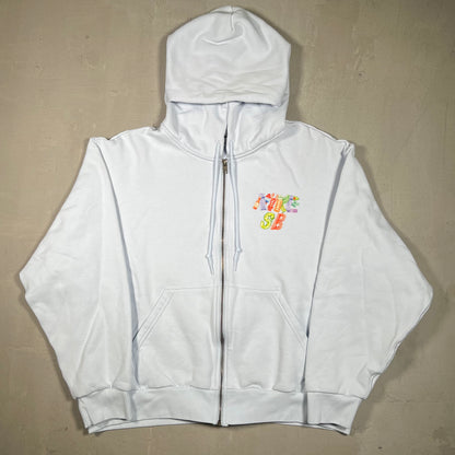Nike SB Lobster Light Blue Zip Up Hoodie Size Large USED v19042