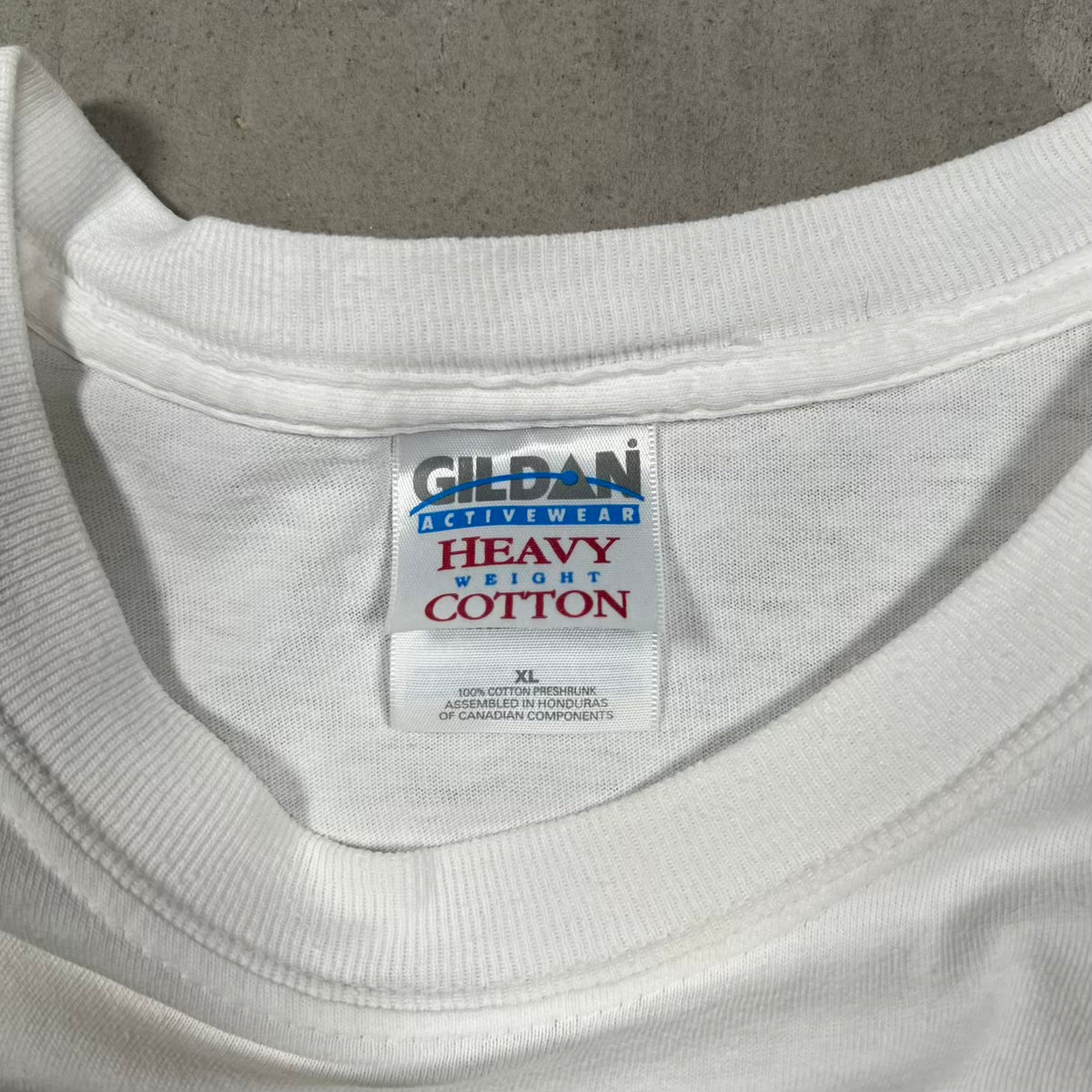2001 Super Bowl Giants Ravens White Tee Size XL USED v20295
