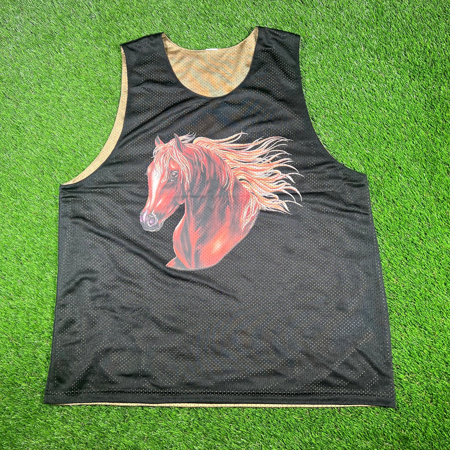Supreme Black Mustang Reversible Basketball Jersey (2023) Size XL USED x14828