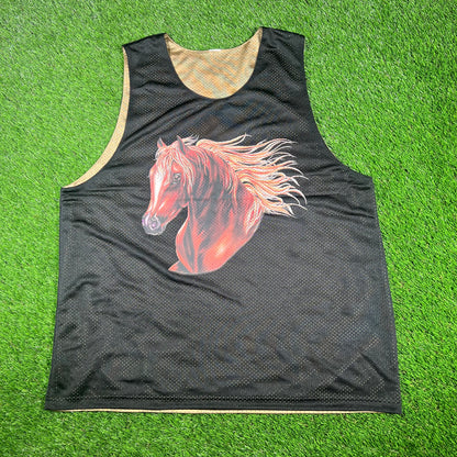 Supreme Black Mustang Reversible Basketball Jersey (2023) Size XL USED x14828
