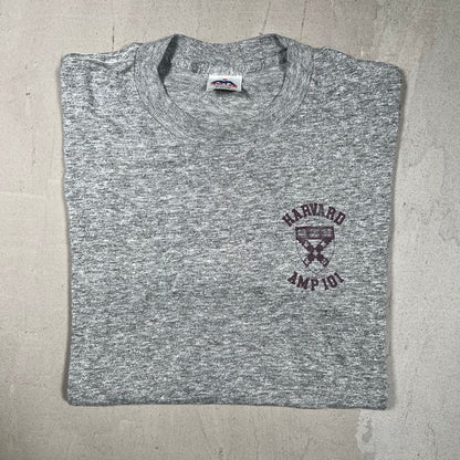 1980s Harvard Heather Grey Tee Size XL USED v16864
