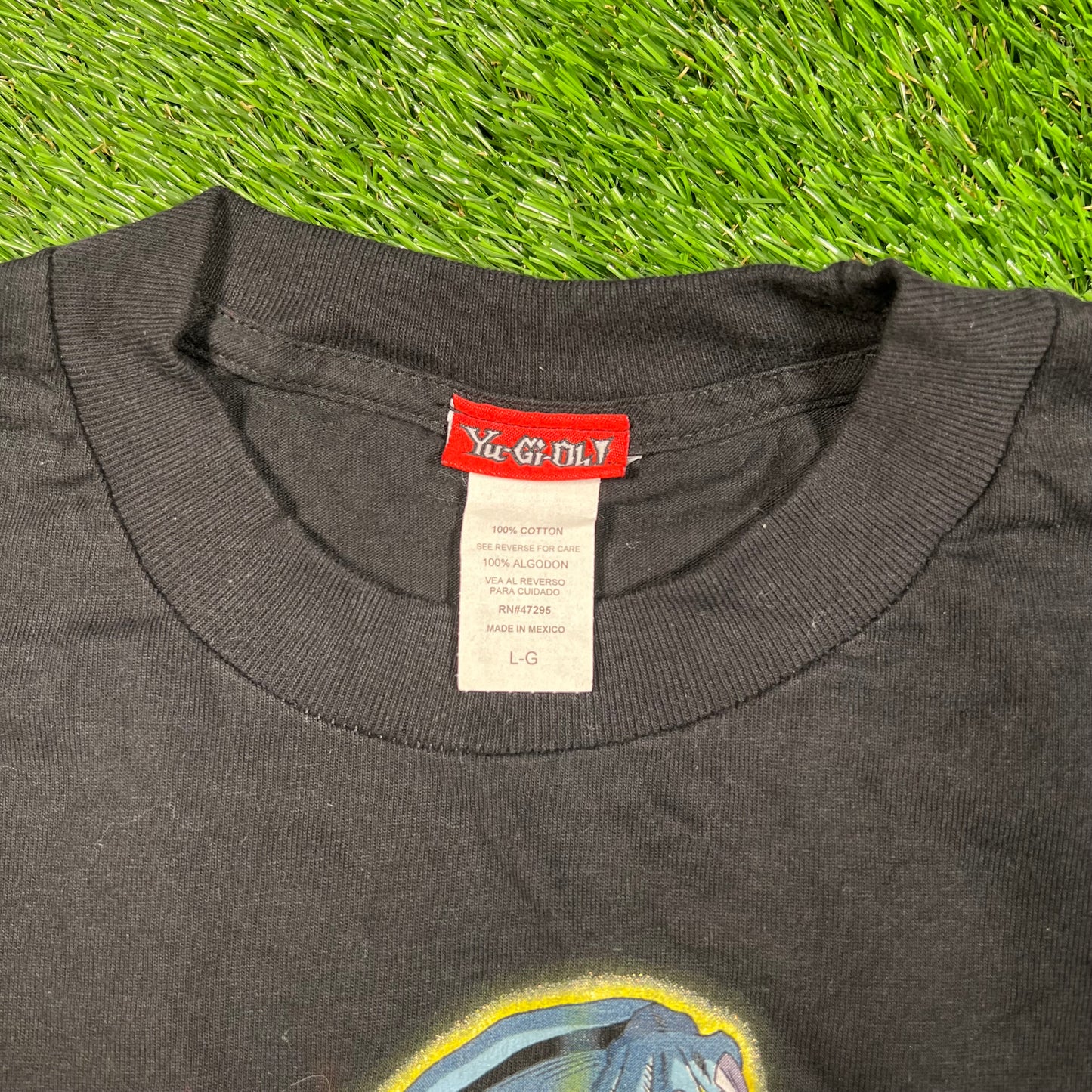 Y2K Yu Gi Oh "Boys" Black Tee Size Large USED v17941