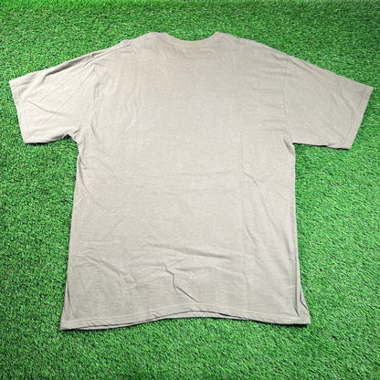 Y2K Stussy Olive International Sound System Tee Size XL USED x16475