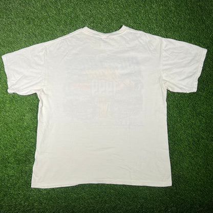 1999 Super Bowl Miami White Tee Size XL USED v17579