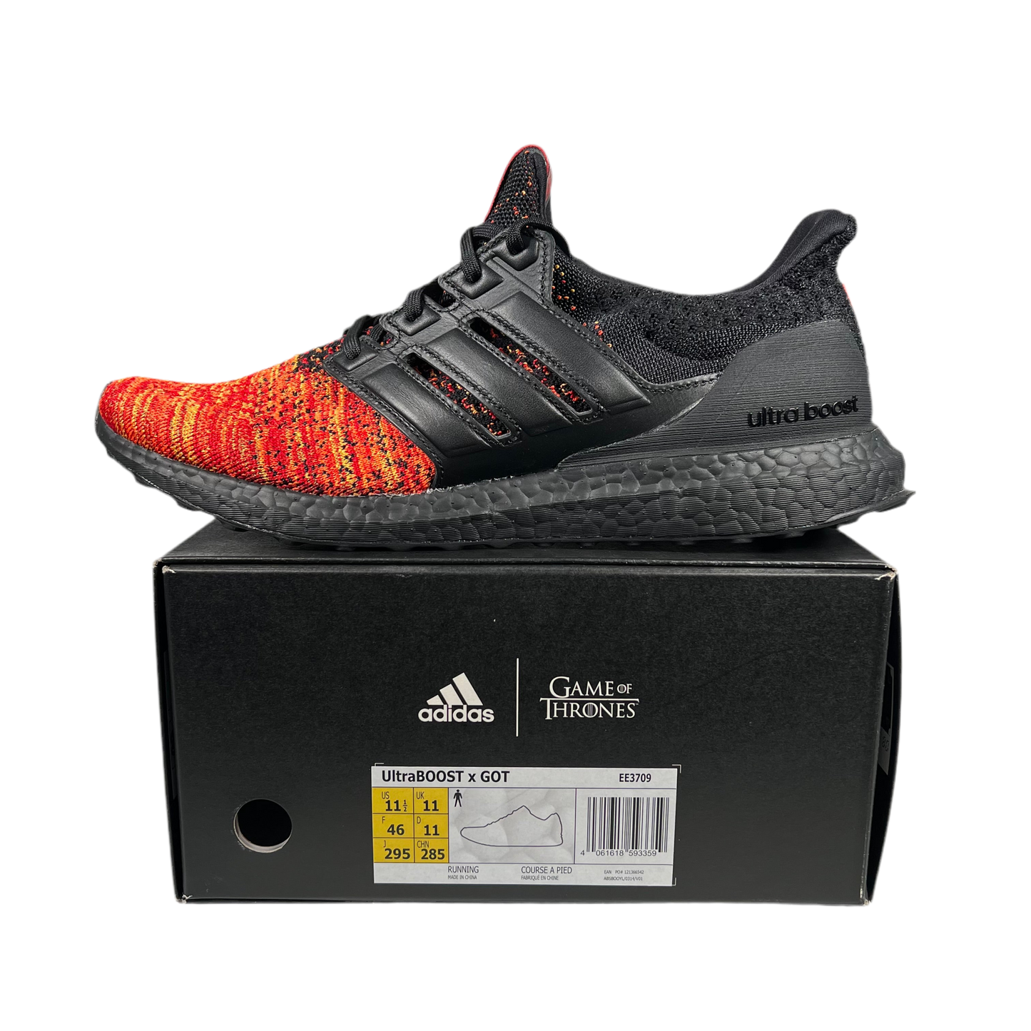 Adidas x Game of Thrones Ultraboost 4.0 Targaryen Dragons Size 11.5 NEW s18046