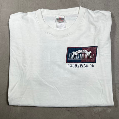 1990s Cigars 1800.Fresh White Tee Size XL USED v20070