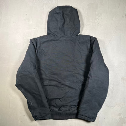 Carhartt Active Workwear Black Zip Up Jacket Size Large USED v20372