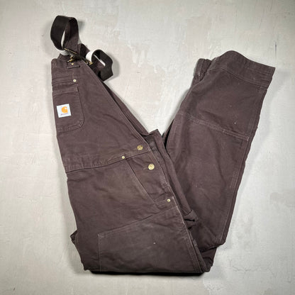 Y2K Carhartt Brown Overalls Size 46 USED v19416