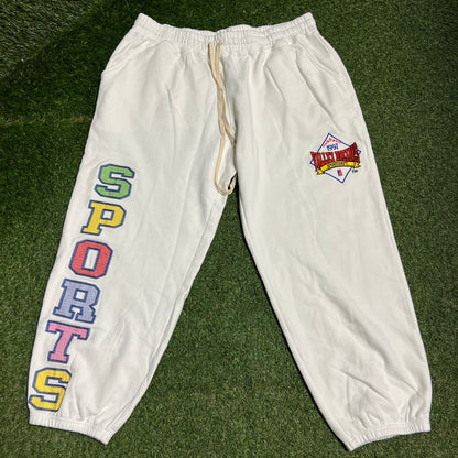 Vale Valley Dreams Sports Dept White Sweatpants Size XL USED x14140