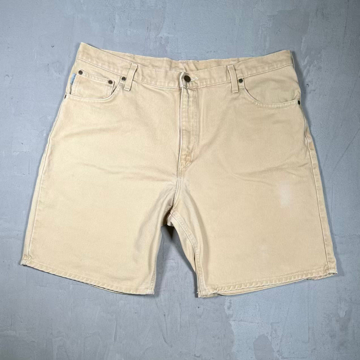 1980s Carhartt Tan Workwear Shorts Size 40 USED v20135