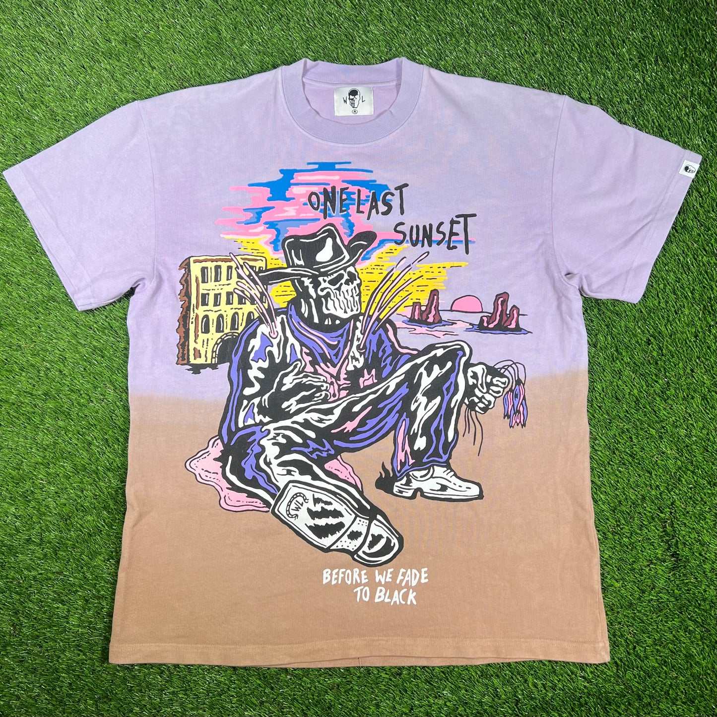 Warren Lotas Before We Fade To Black Tie Dye Tee Size Medium USED x15173