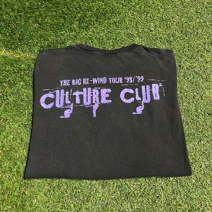 1998 Culture Club "Big Rewind" Black Tour Tee Size XL USED v16113