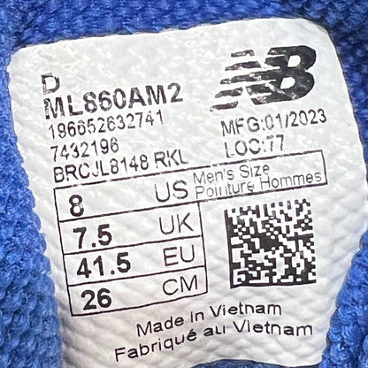 New Balance 860v2 Aime Leon Dore Blue Size 8 USED s14299